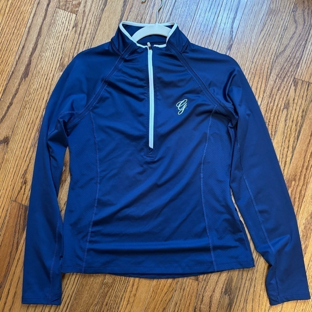 Women’s Vineyard Vines Navy Greenbriar performance quarter zip, size: small